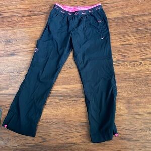 koi lite black scrub pants, size petite Medium. EUC